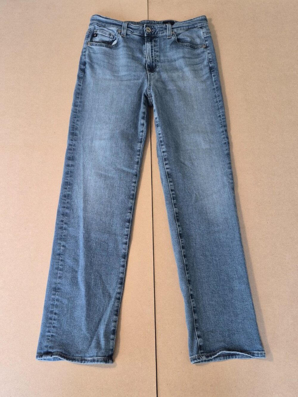 AG Adriano Goldschmied Saige Jeans Women 27 High Rise Straight Light Wash